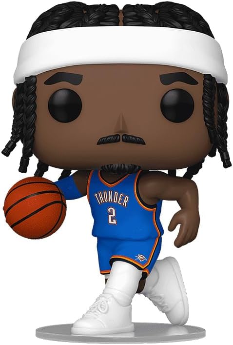 Detalle de Epic Collectibles Shai Gilgeous Alexander ビニールフィギュア 青い代替ユニフォーム・プロテクター付き
