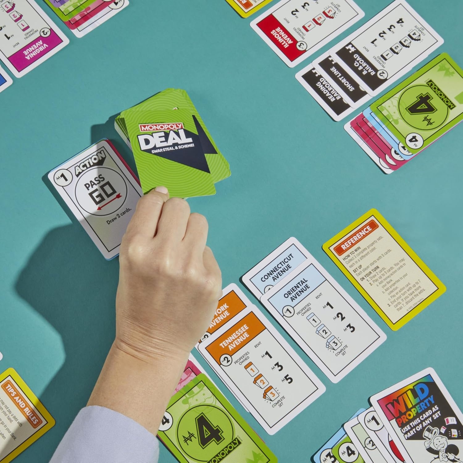 Thumbnail 6 de Monopoly Deal Strategy Card Game for 2–5 Players (8+ Years) – Quick, Family Fun