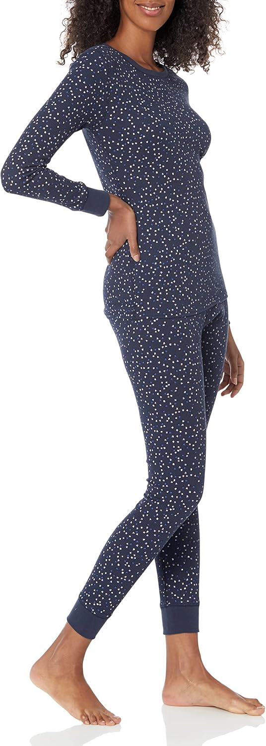 Thumbnail 3 de Amazon Essentials Women's Slim-Fit Cotton Waffle Knit Long-Sleeve Thermal Pajama Set