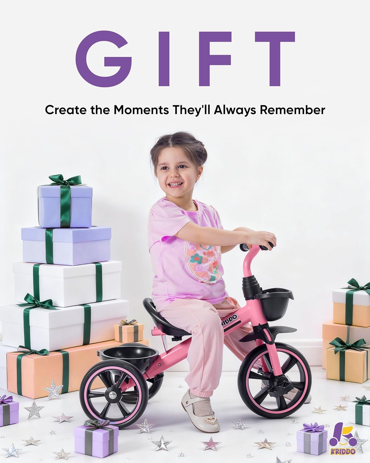 Thumbnail 6 de KRIDDO Tricycle for 2-5 Year Olds — Toddler Trike 24 months 🎲