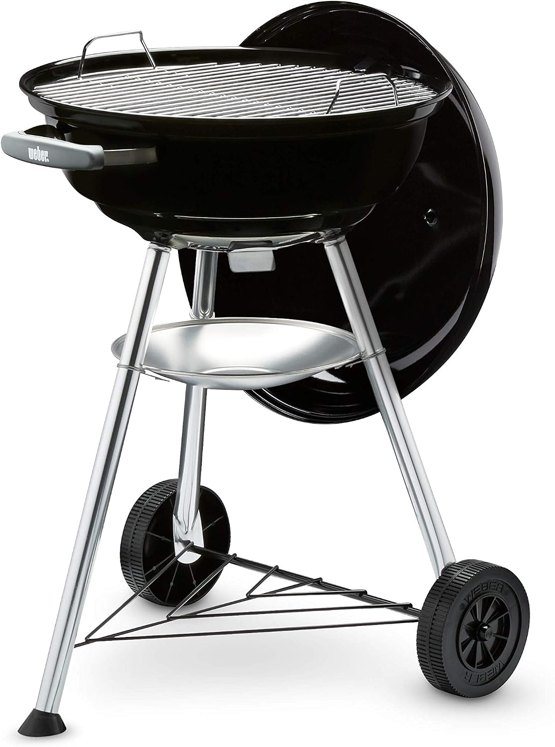 Detalle de Weber Compact Kettle Barbecue a Carbone (2026) – Griglia 47 cm, Treppiede con Ruote, Design Resistente al Calore e alla Rugine