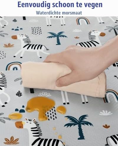 Detalle 1 de Blissful Diary FJDDXL spatmat 128 x 128 cm, waterafstotend en antislip