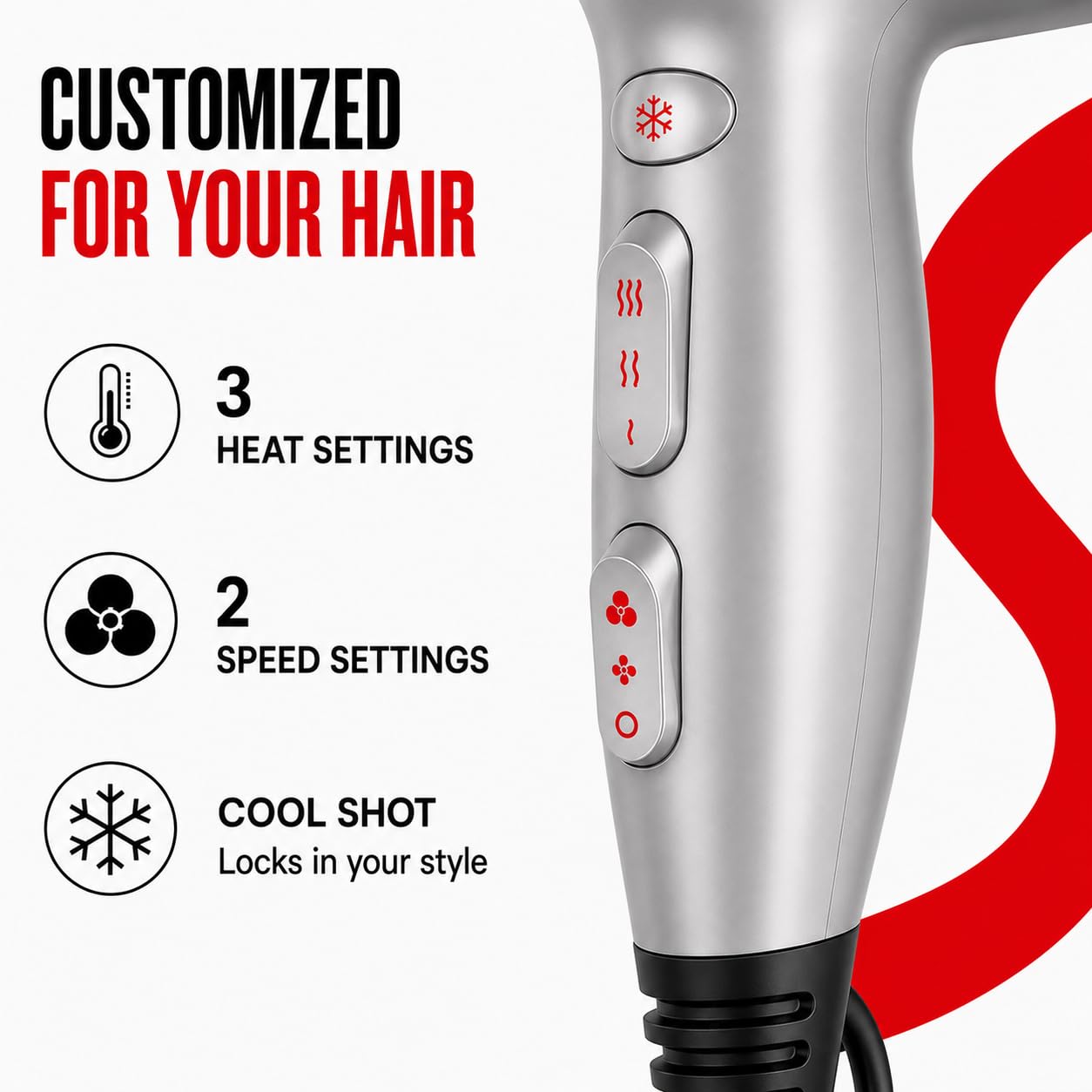 Detalle 2 de Remington Damage Protection Hair Dryer with Ceramic Ionic Tourmaline Technology (3-Piece Set)