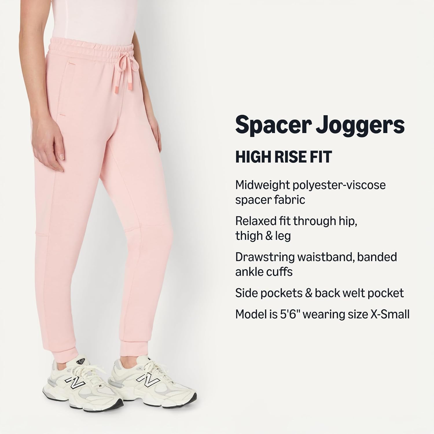 Detalle de Amazon Essentials Women's Athletic High Rise Regular Fit Jogger Pants