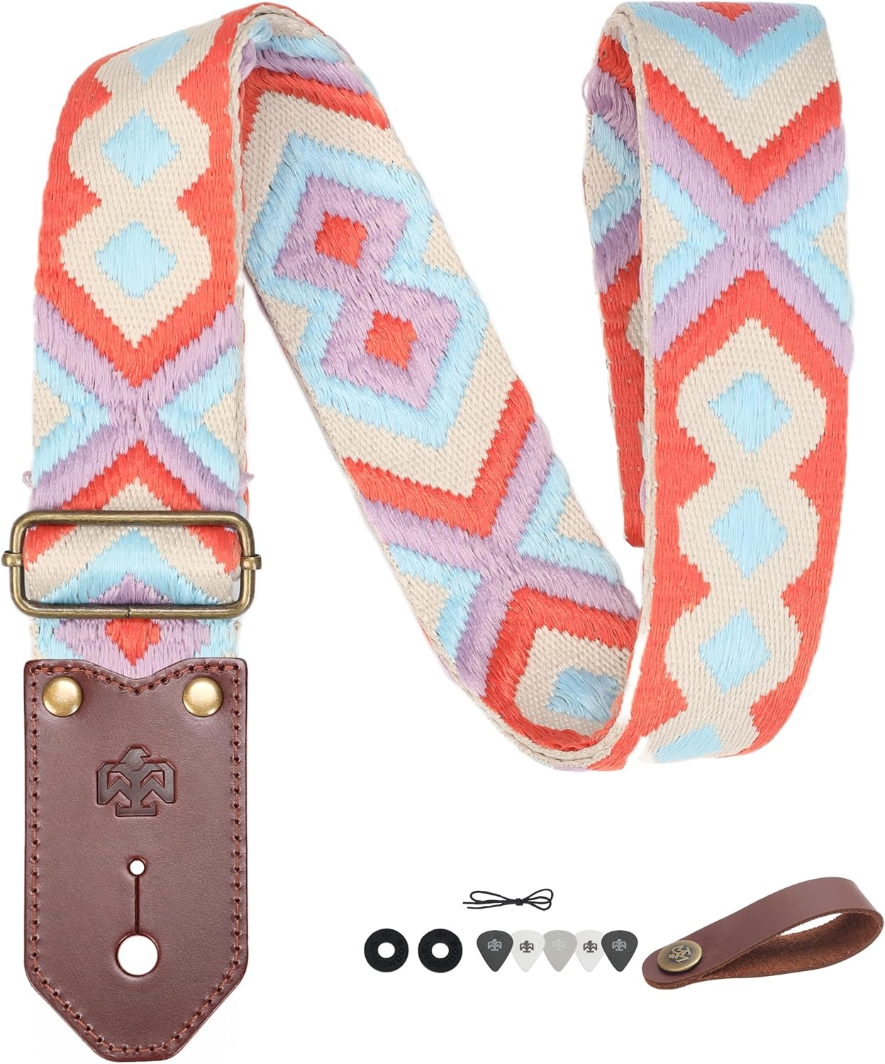 Detalle de BOONSPARK Guitar Strap, 2-Inch Wide