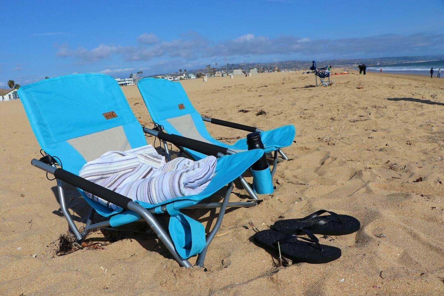 Thumbnail 3 de Nice C Low Beach Chair (2-Pack) — Portable, Folding Sling Chairs with Cup Holder