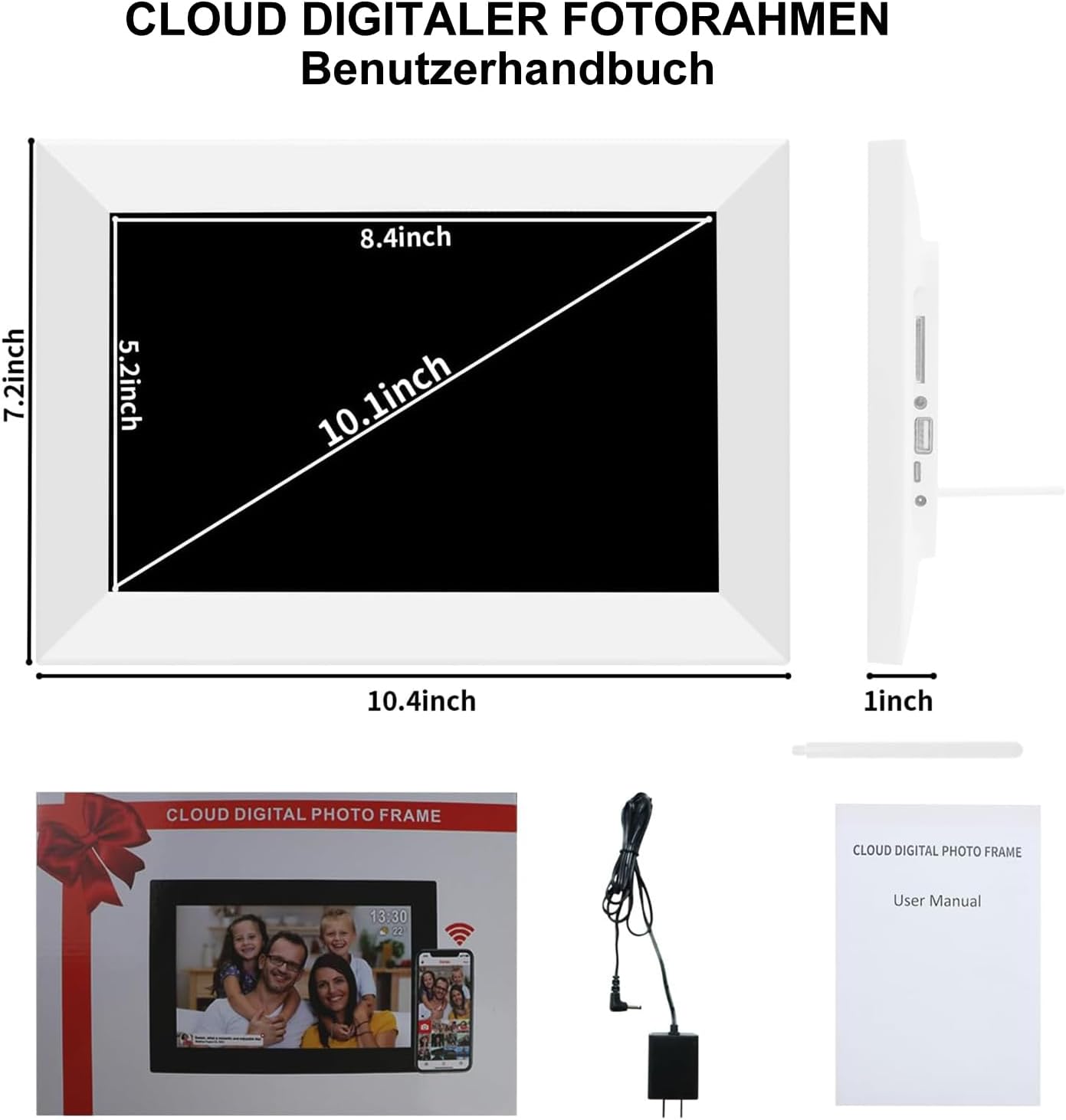 Thumbnail 6 de Frameo 10,1" digitaler Bilderrahmen 32 GB