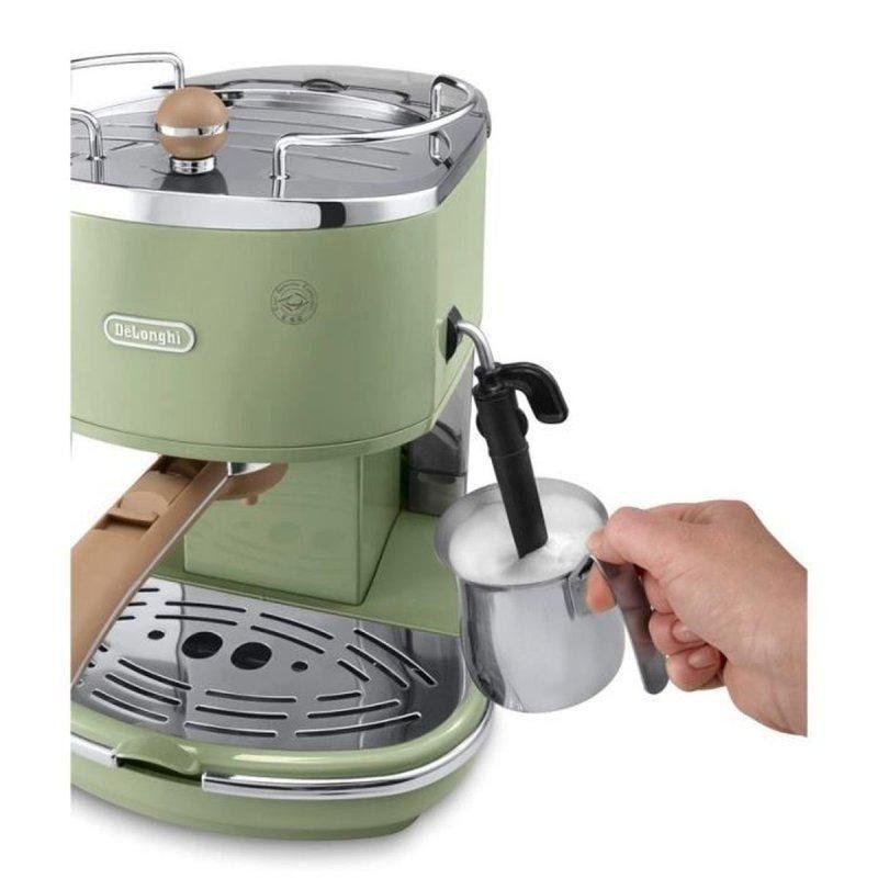 Thumbnail 1 de Cafetera Espresso DeLonghi Icona Vintage 1,4 L – 15 Bares, 2 Tazas, Verde
