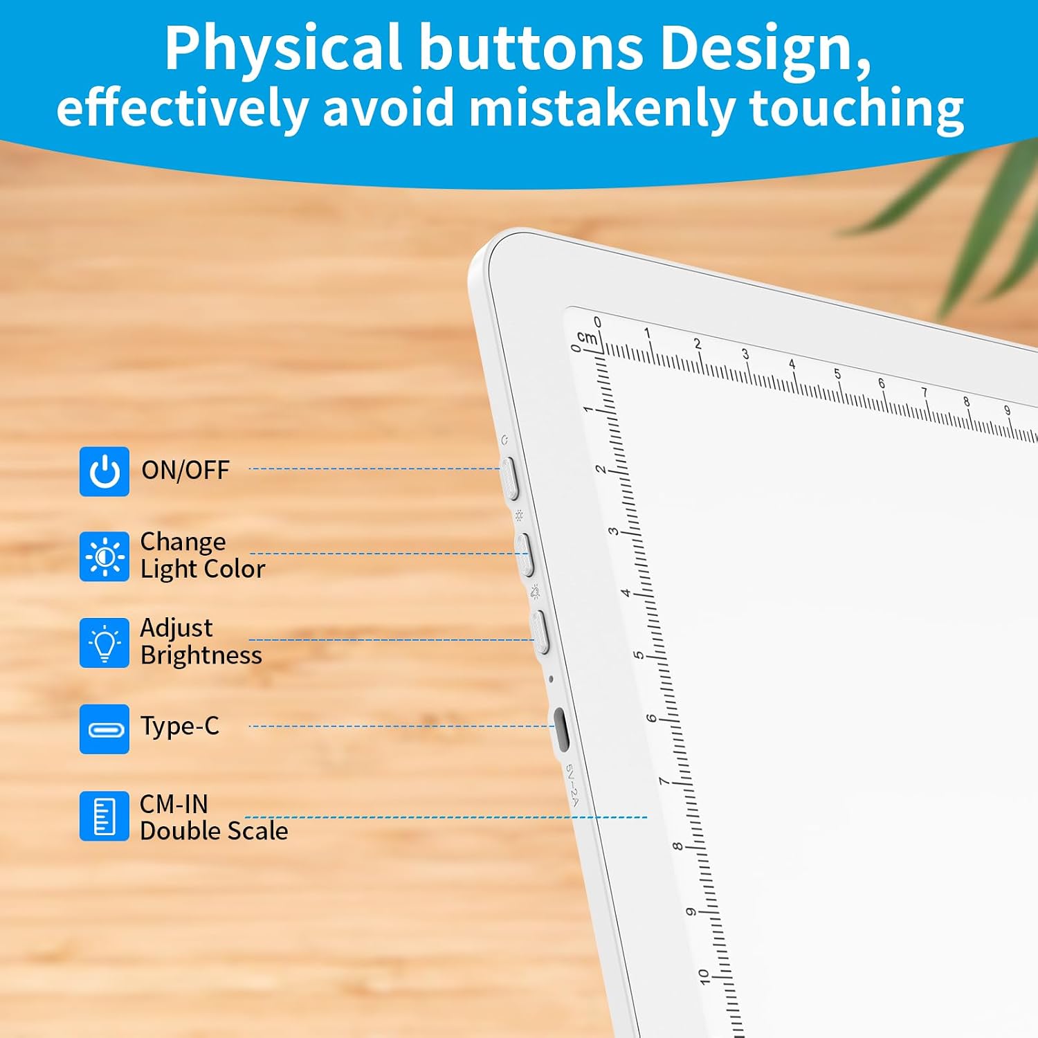 Detalle 2 de Phylosal Magnetic A4 Light Pad (Super Bright Light Box) for Tracing, Drawing & Diamond Art