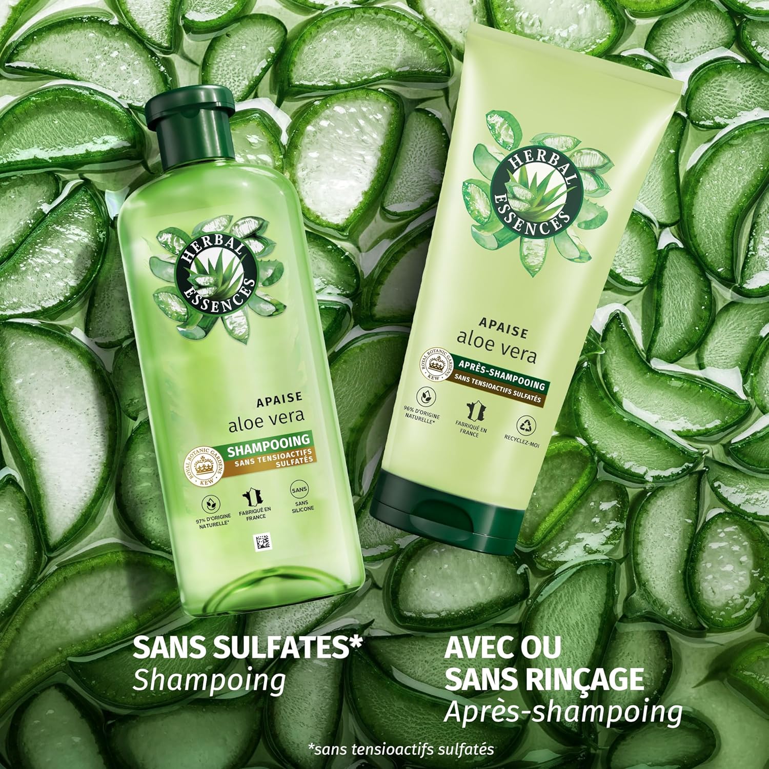 Thumbnail 6 de Herbal Essences Apaise Shampoing 250 ml et Masque 500 ml – Hydratants à l’Aloe Vera, parfum jasmin, végan