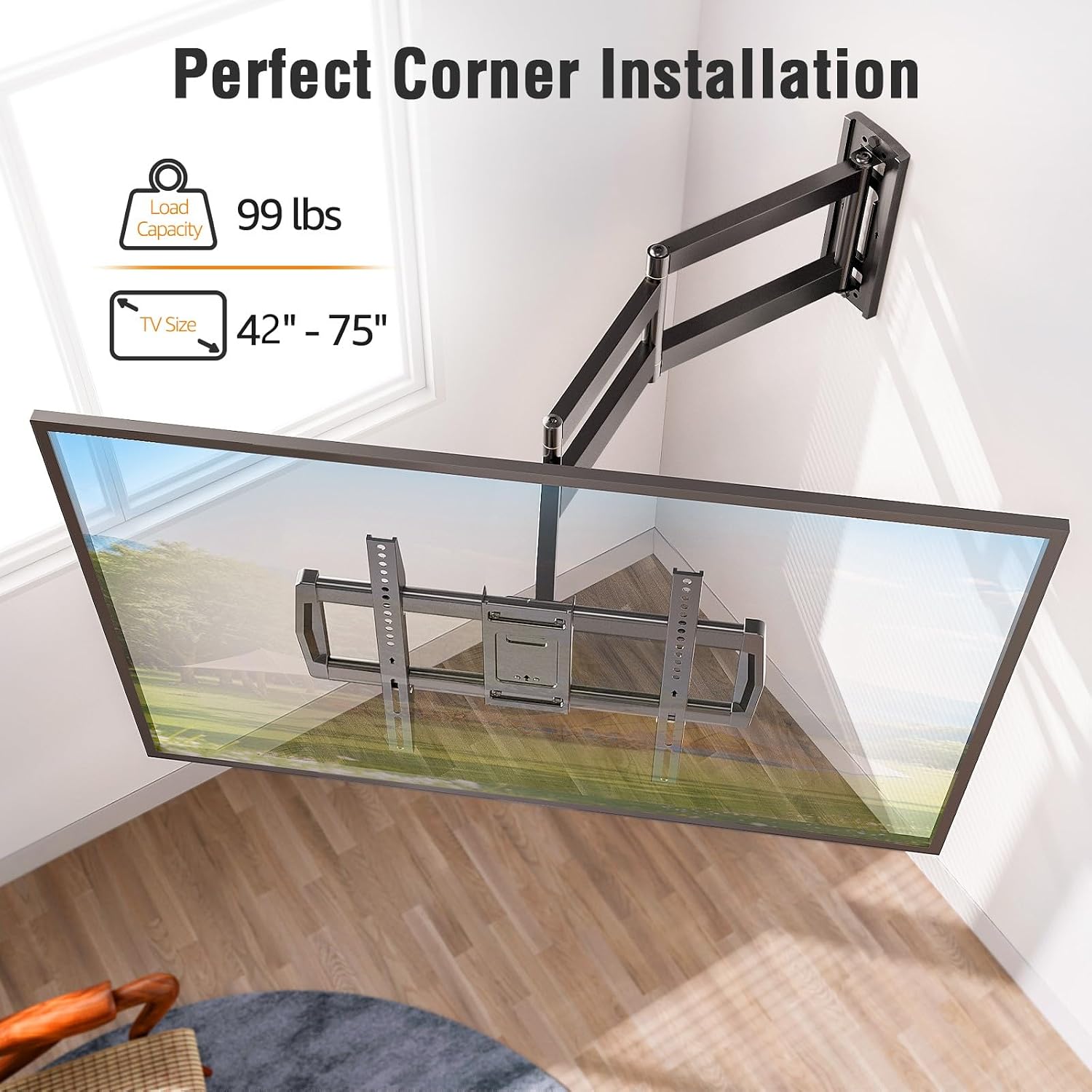 Detalle 2 de Long-Arm TV Wall Mount with 30-Inch Extension