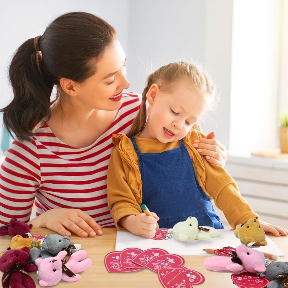 Thumbnail 6 de LUKBERA 28 Pack Valentine Cards with Teddy 🧸