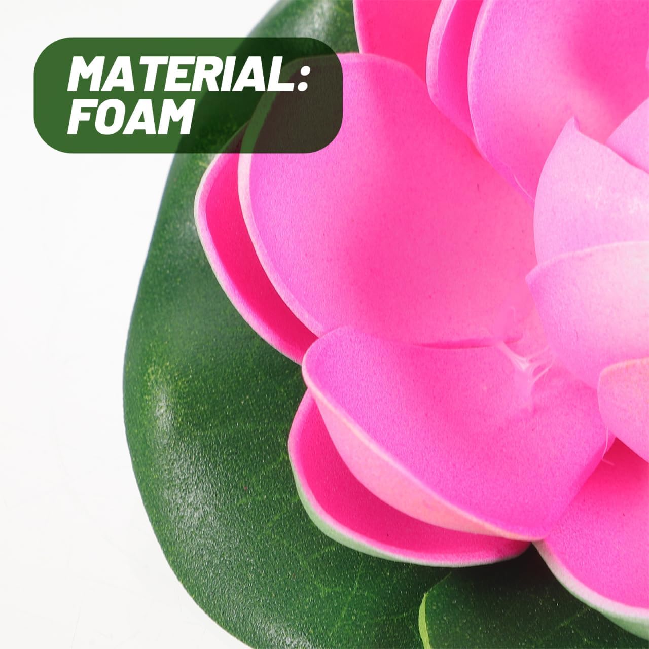 Thumbnail 6 de MAGICLULU Künstliche schwimmende Seerosen/Lotusblumen (5er-Set) für Gartenteich, Aquarium & Co.