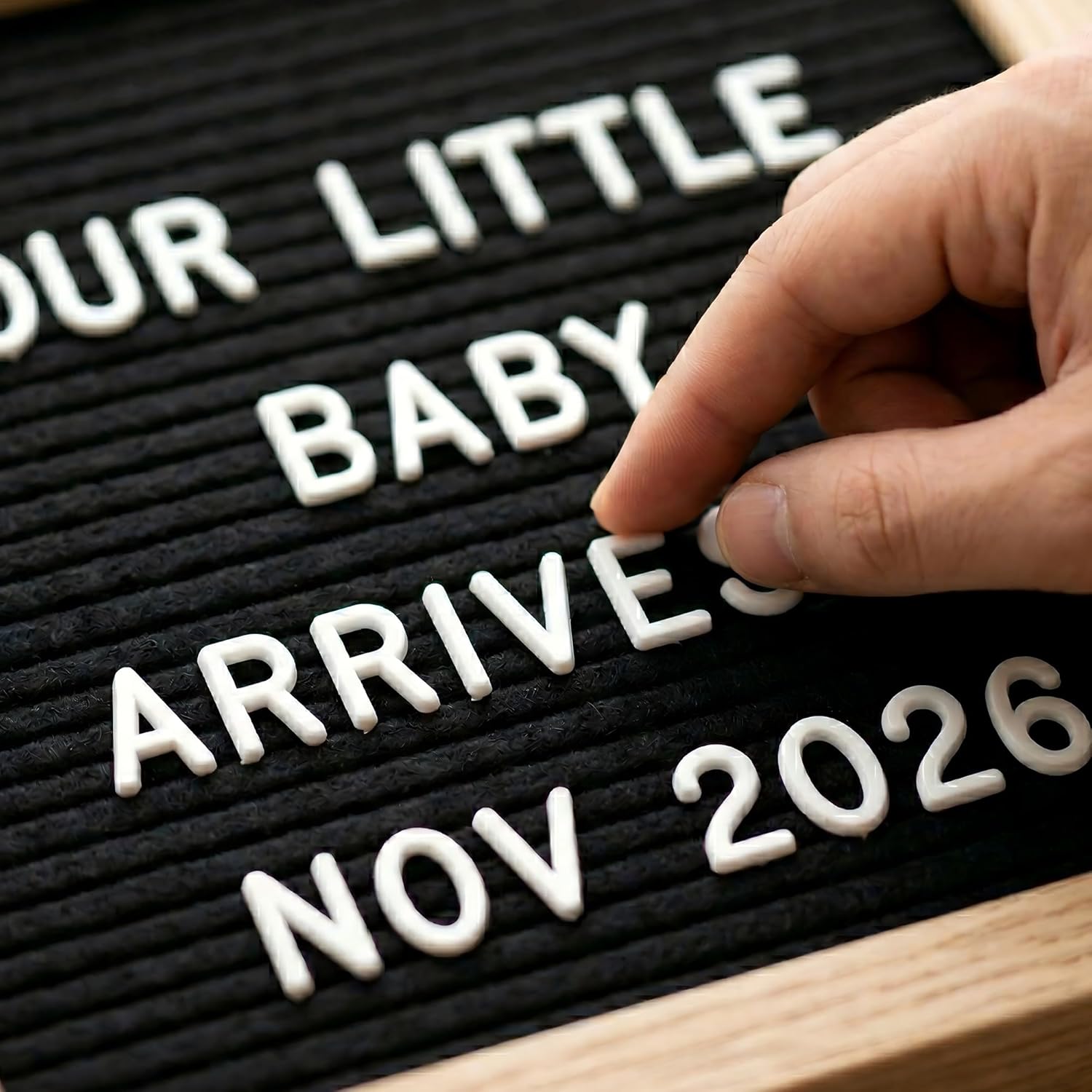 Thumbnail 3 de Black Felt Letter Board 25x25cm