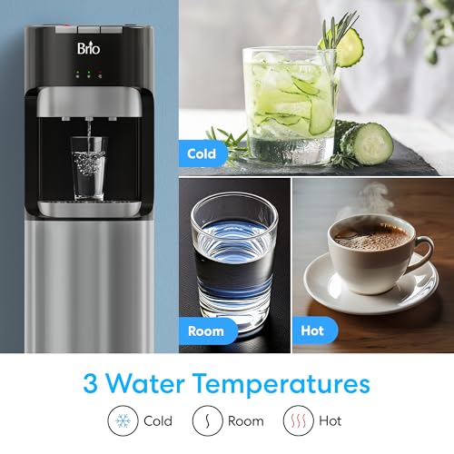 Thumbnail 4 de Brio Bottom Load Water Cooler Dispenser for 5 Gallon Bottles – 3 Temperatures with Child Lock and LED Bottle Alert