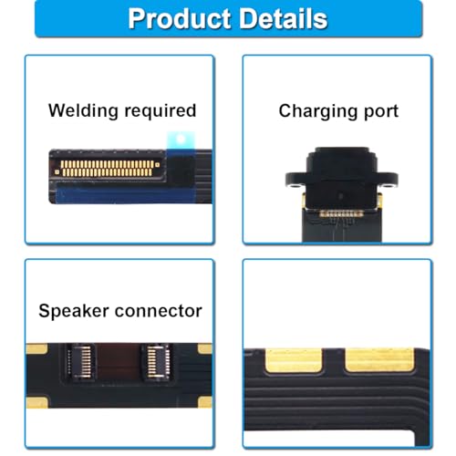 Thumbnail 2 de ZHUROUPU Connecteur de station d'accueil pour iPad 7 (2019/2020) – Remplacement du Port de Charge