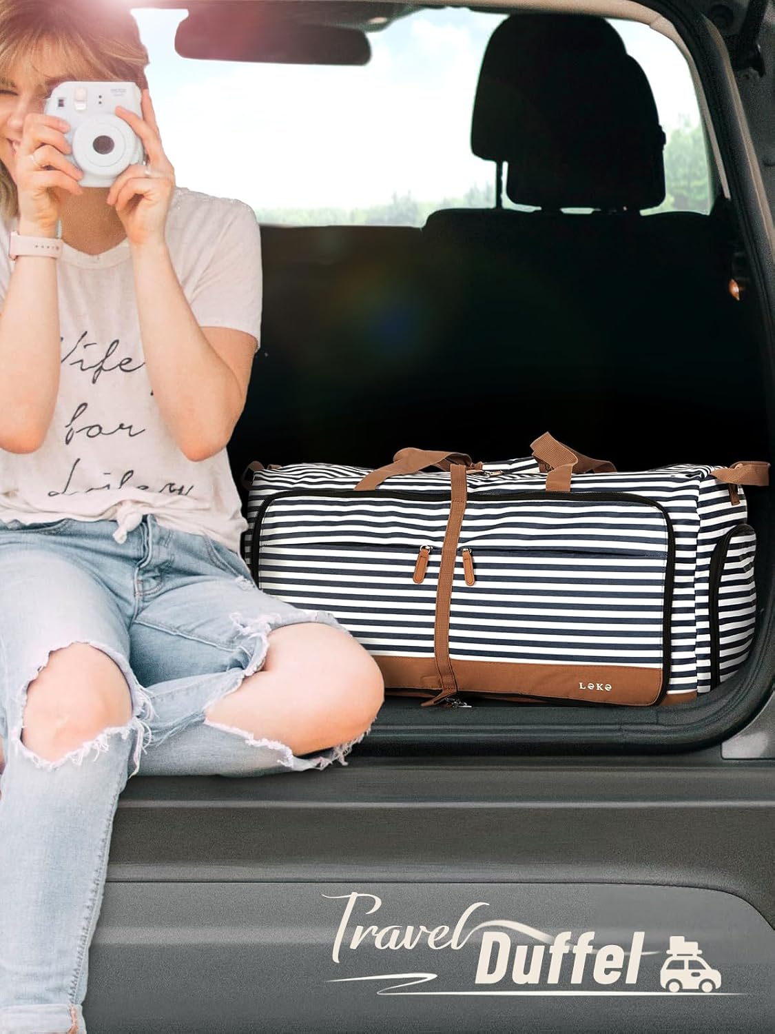 Detalle 2 de Lekesky Reisetasche 60L für Damen