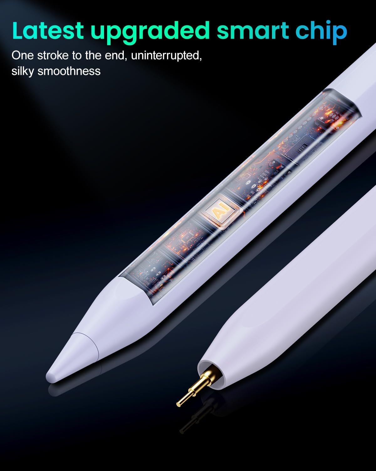 Thumbnail 5 de Variglas Pencil for iPad (2018-2025) – 15 minute fast charging, tilt sensitivity & palm rejection (Purple)
