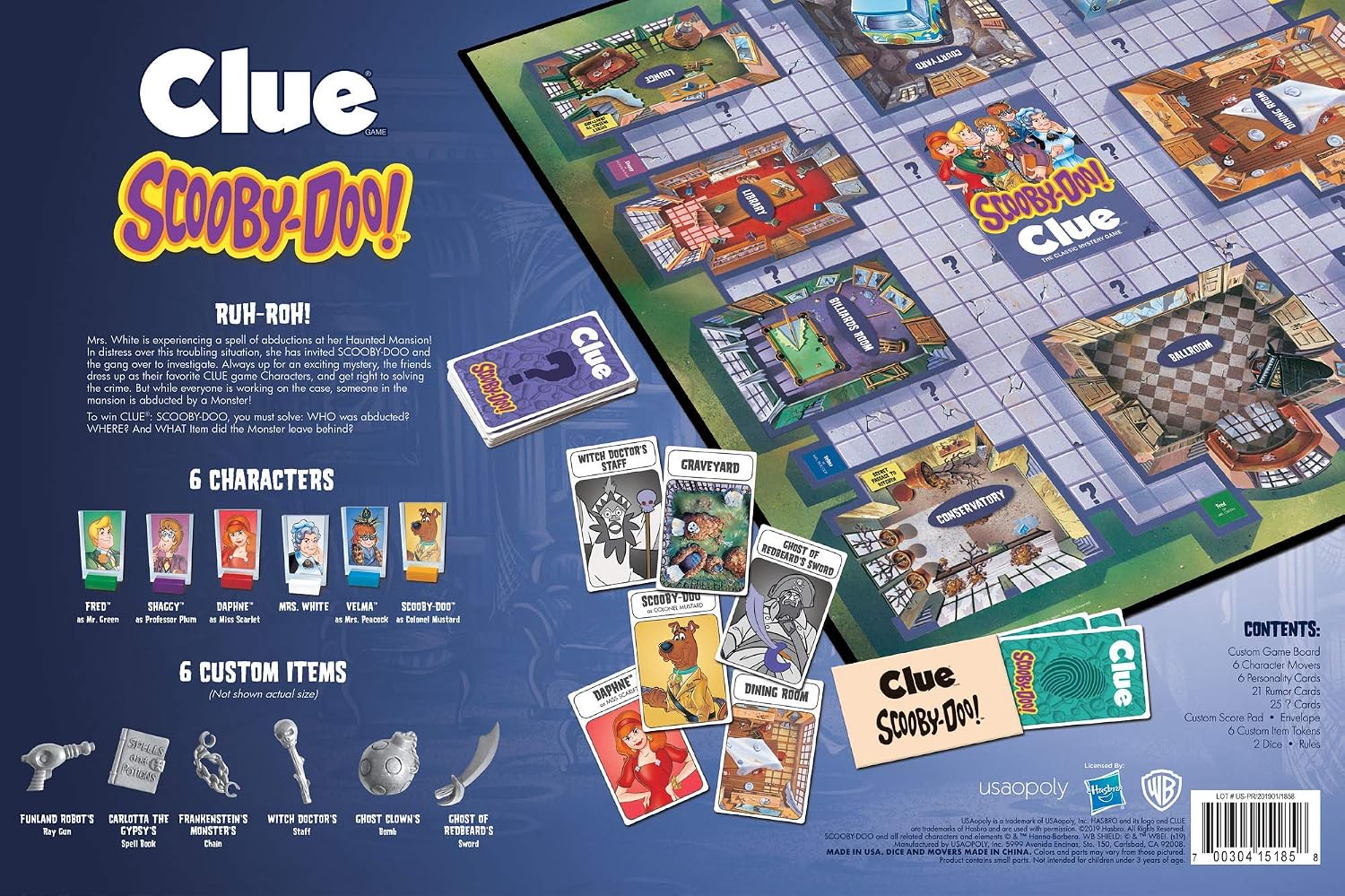 Detalle de CLUE Scooby-Doo Board Game