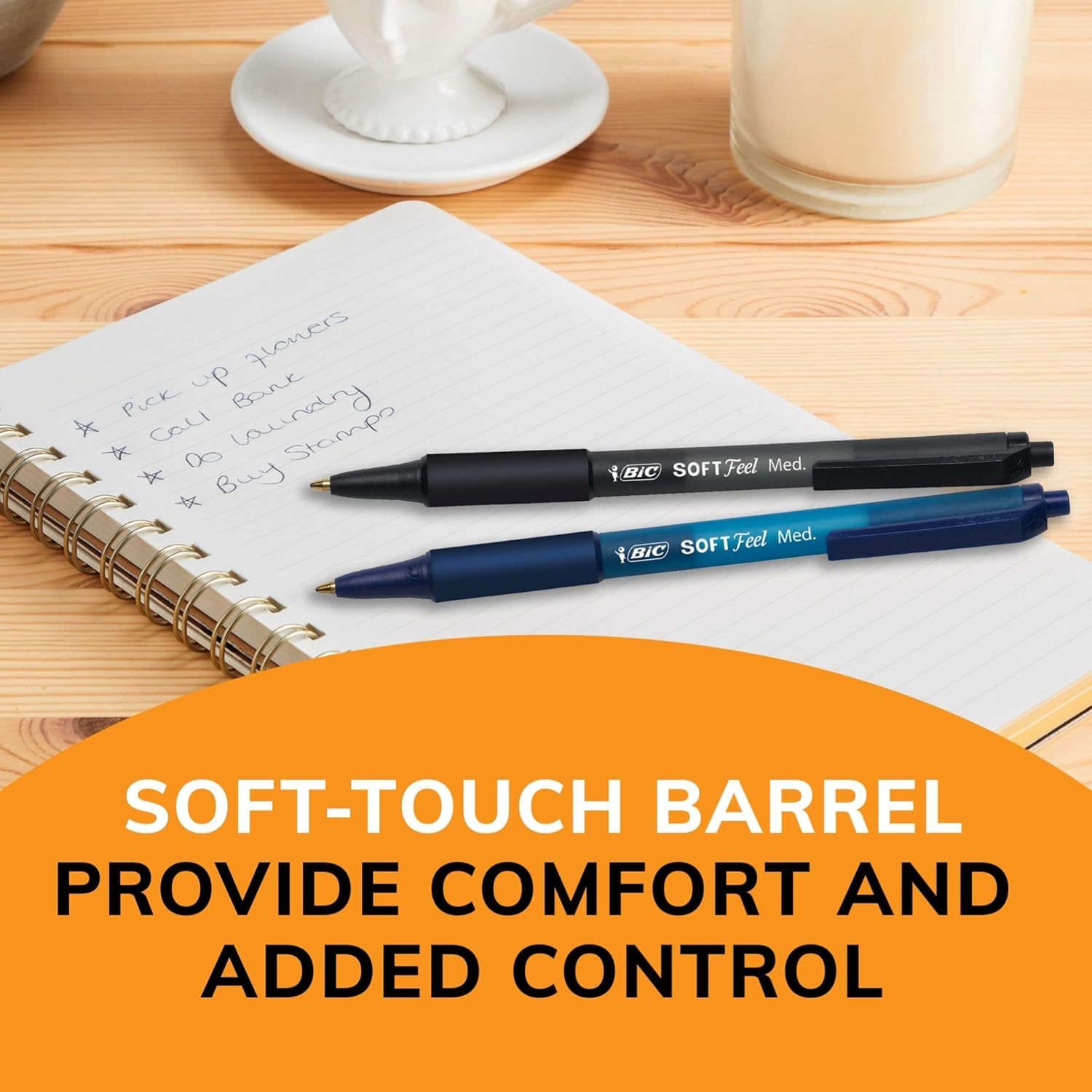 Thumbnail 2 de BIC Soft Feel Clic Grip Kugelschreiber 1,0 mm, 12er Pack 🖊️