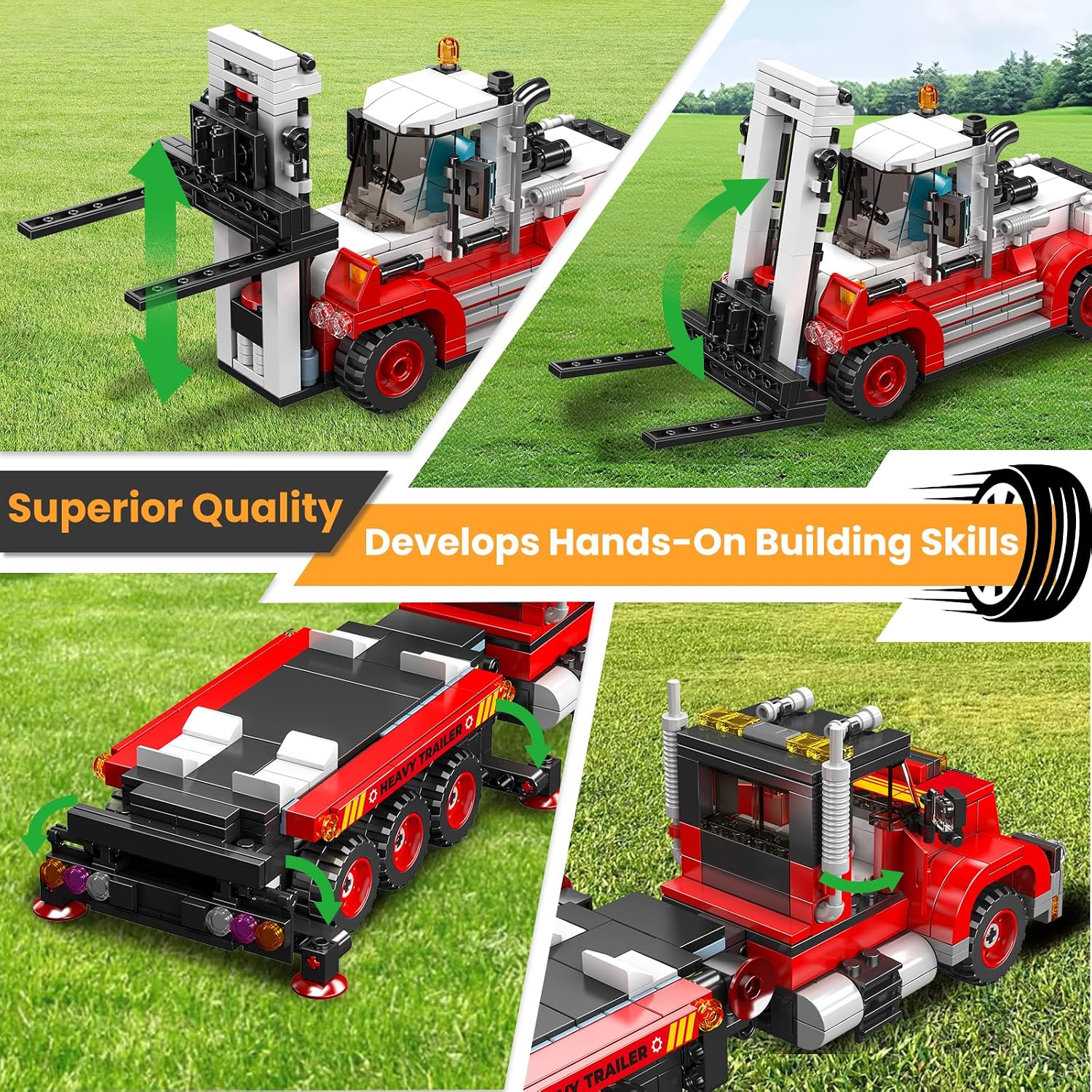 Thumbnail 5 de Mould King 24079 Gabelstapler Modellbausteine