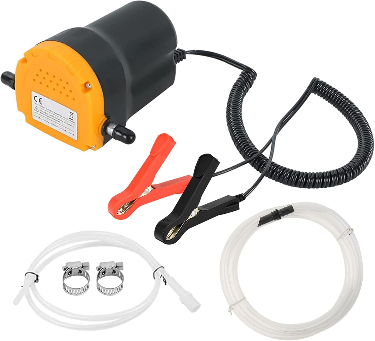 Detalle de TONZACK Ölwechselpumpen-Extraktor 12V 80W – Kraftstoff-Umfüllpumpe mit Rohren, robust & kompakt