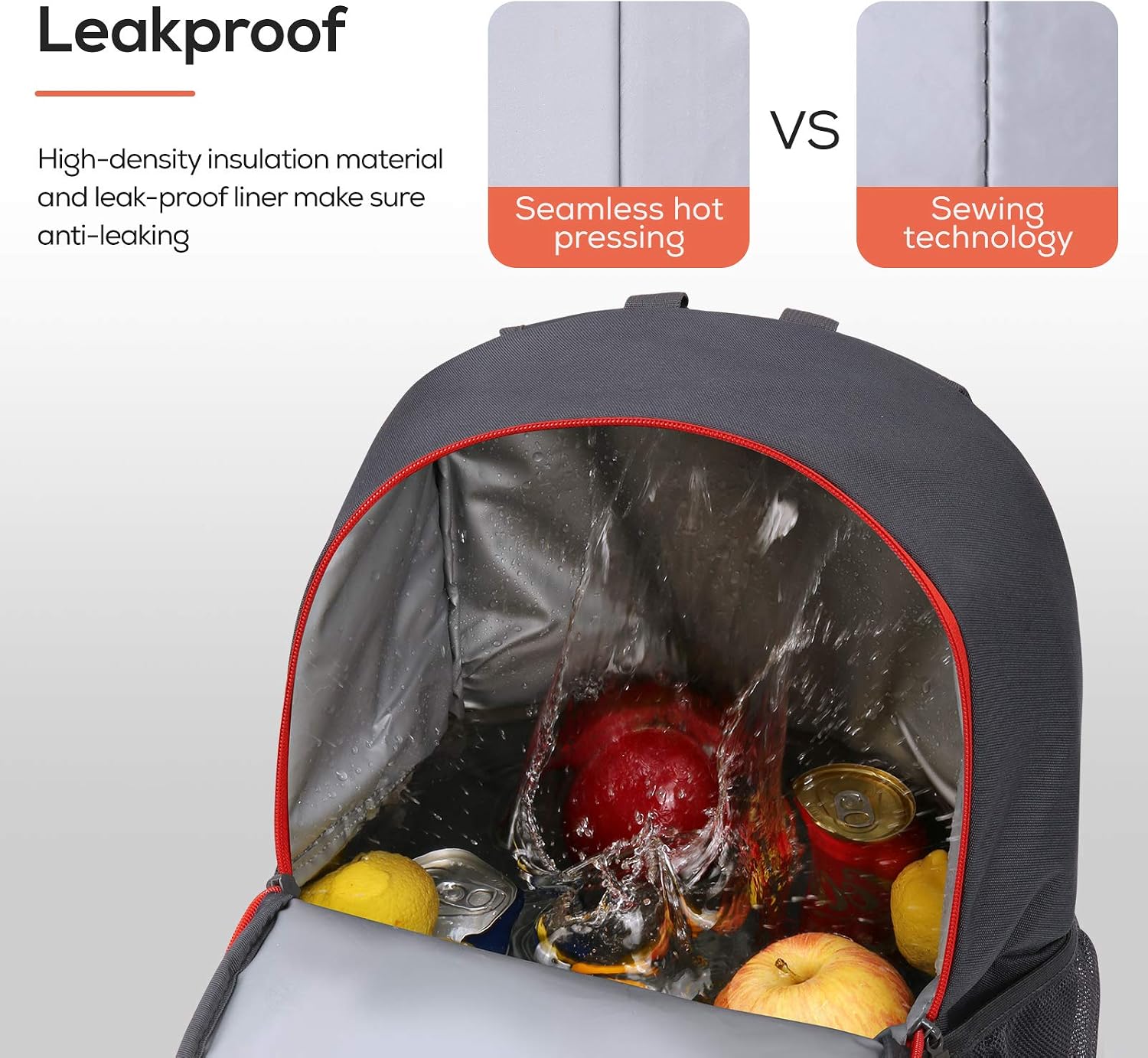 Detalle de TOURIT Insulated Backpack Cooler: 25L Leakproof Pack for Lunches, Picnics and Day Trips