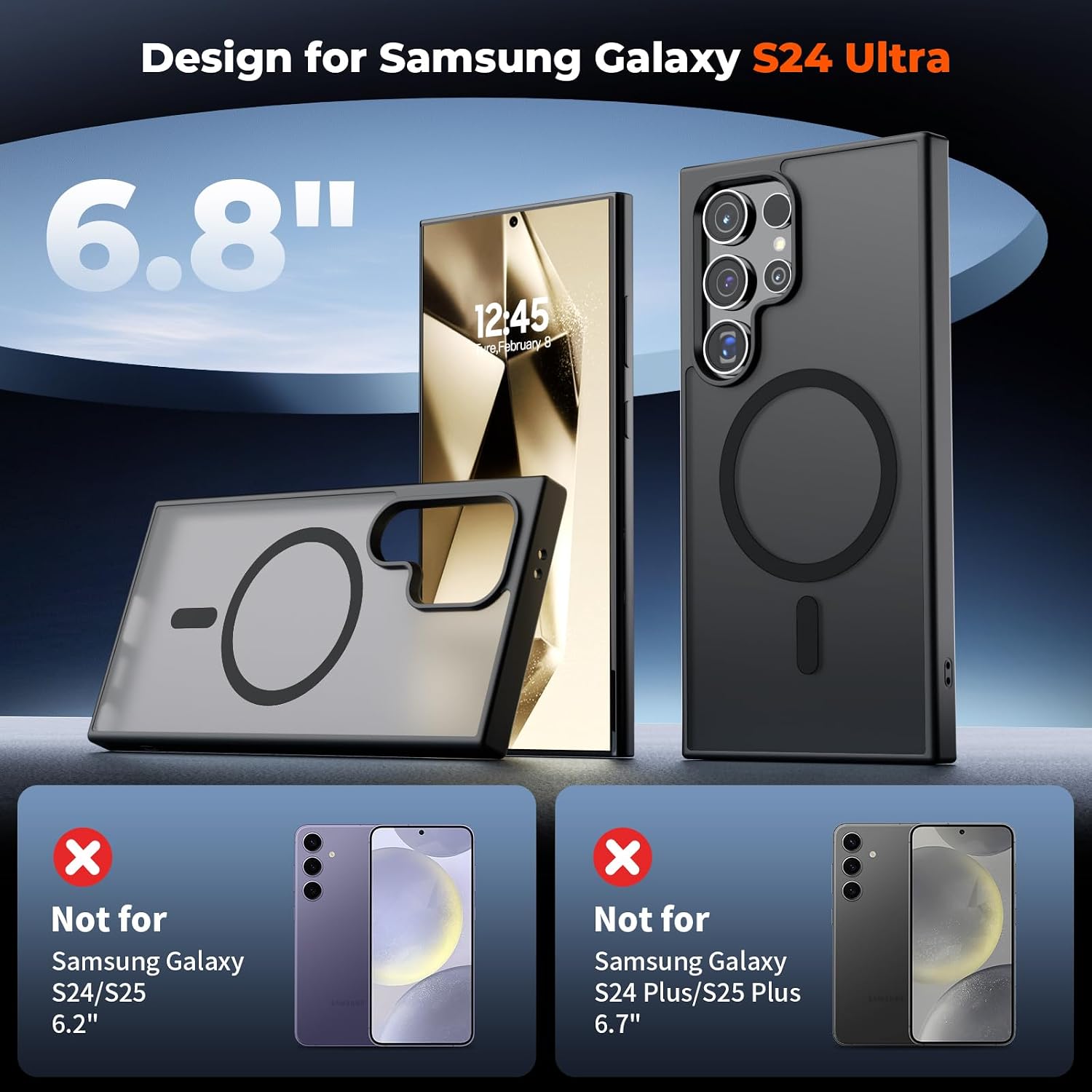 Detalle 2 de SUPFINE Samsung Galaxy S24 Ultra Magnetic Slim Case