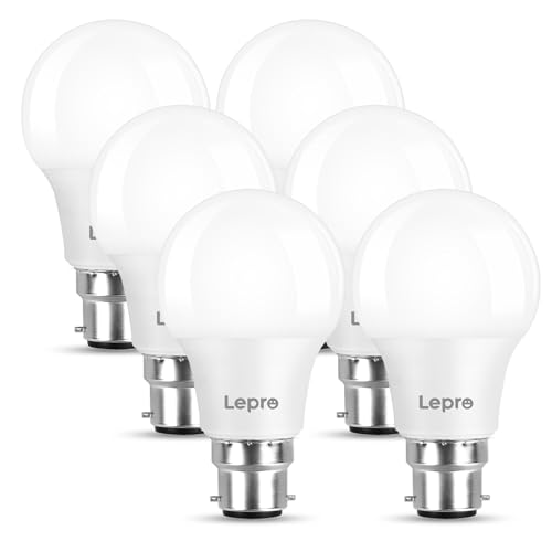 Detalle de Lepro B22 Bayonet LED Bulb 8.5W (60W equivalent) 806lm, 2700K, 6 Pack