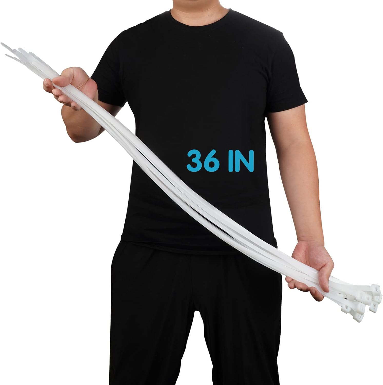 Long Cable Ties Heavy Duty 920mm x 12mm (60 pcs) with 220 lbs tensile strength