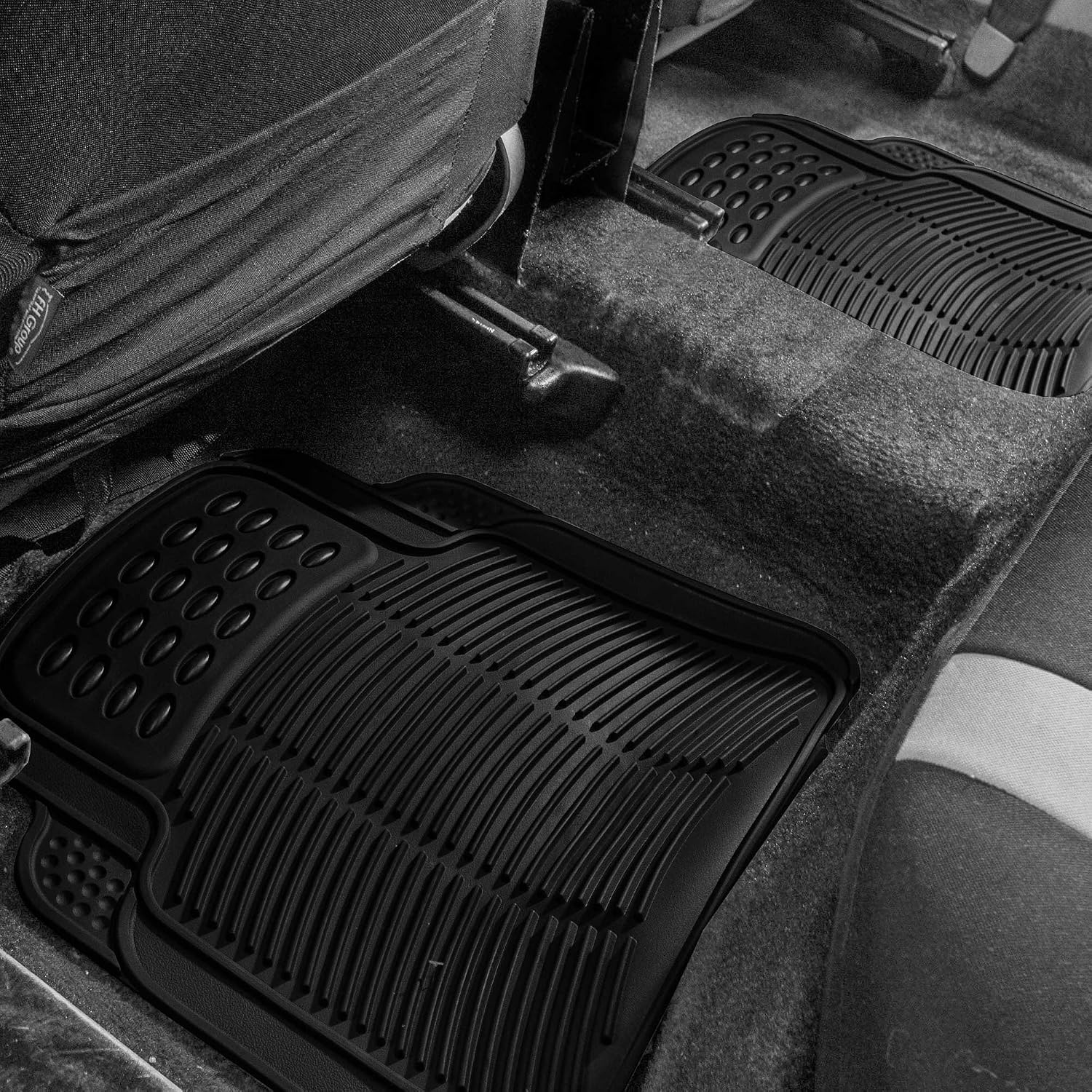 Detalle de FH Group Rubber Car Floor Mats Universal Fit