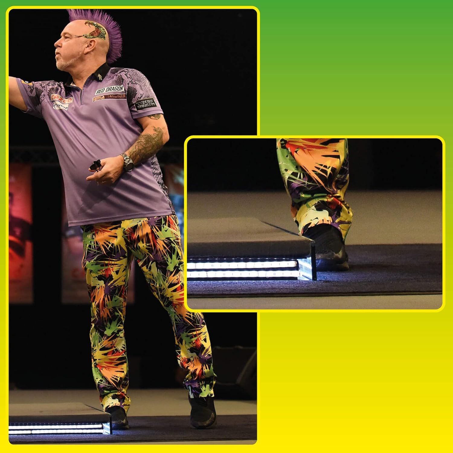 Detalle 2 de RED DRAGON Darts Mat with Oche Line – Official Tournament Measurements