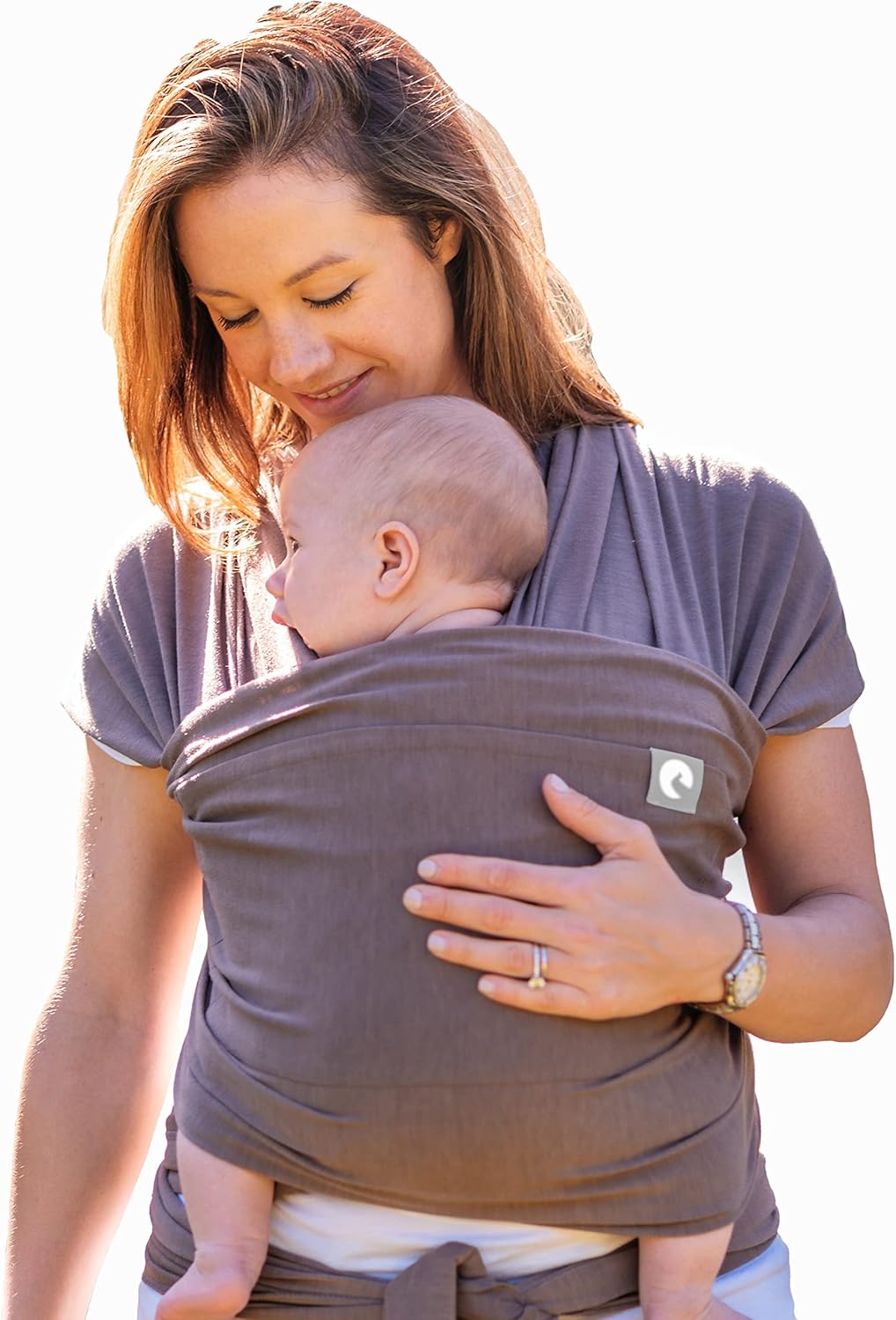 Thumbnail 6 de Baby Sling Wrap with Large Front Pocket by Trekki (Blue) – Naturally Soft Cotton, Birth to Toddler