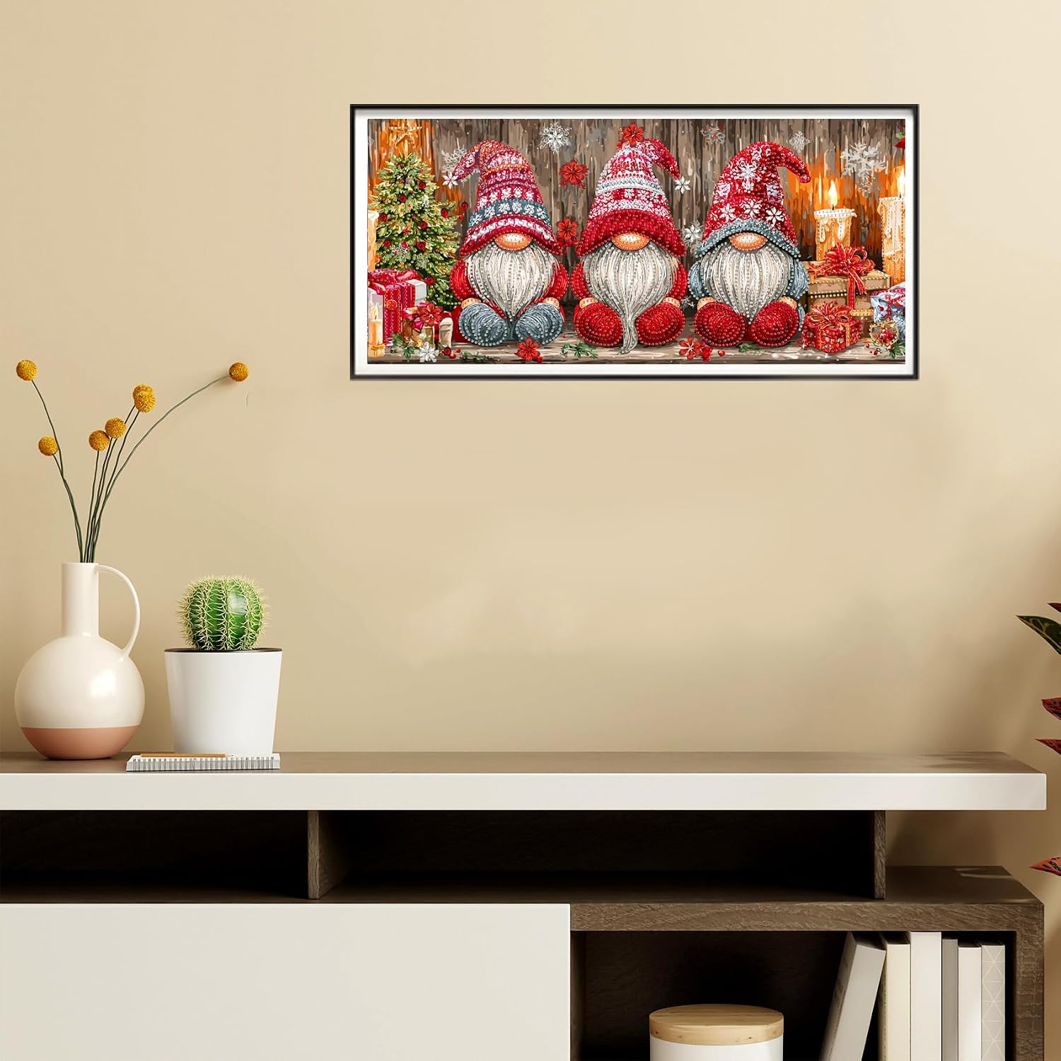 Thumbnail 3 de Reofrey DIY Special Shape Large Diamond Art Kit 30x60cm – Gnomes