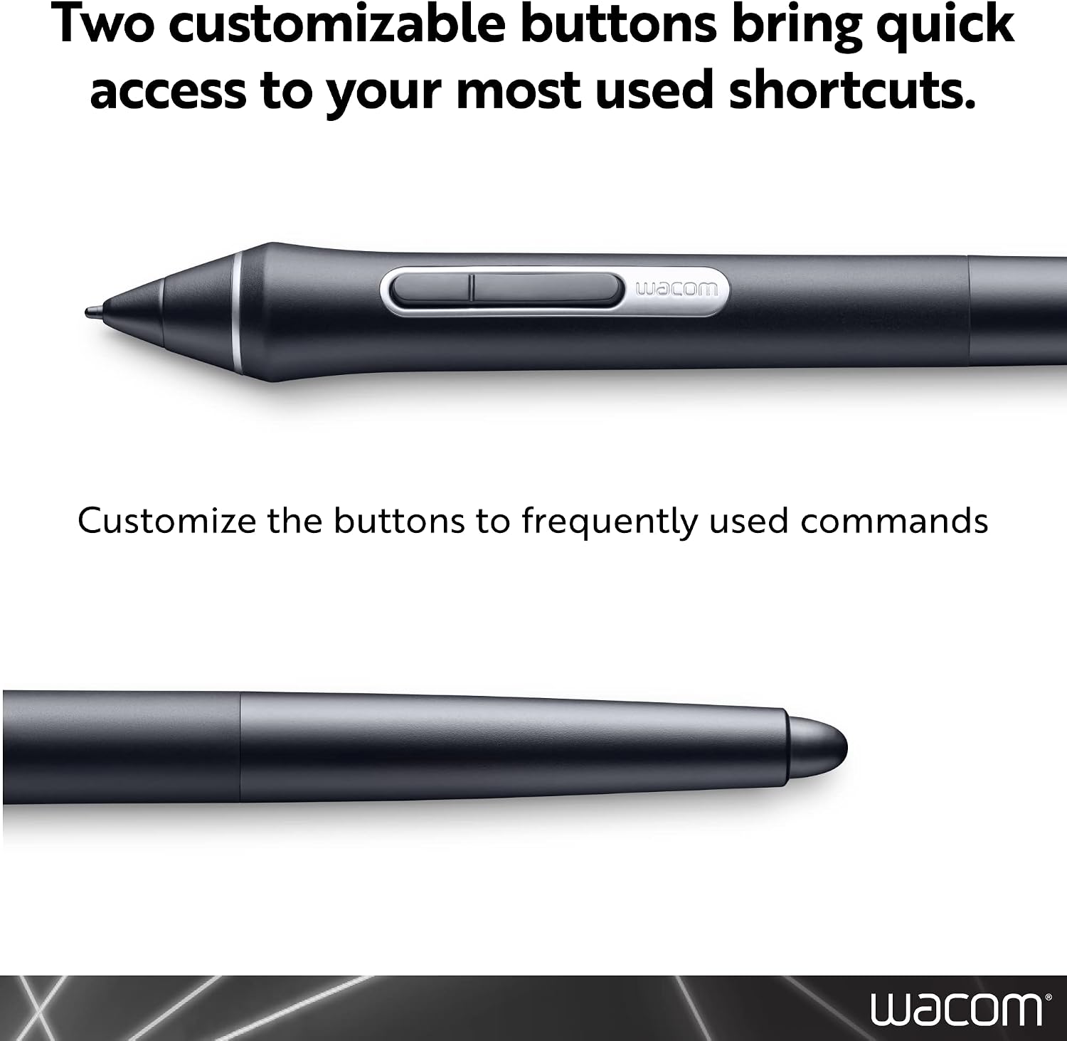 Detalle 2 de Wacom Pro Pen 2 (KP504E) stylus pen – pressure sensitivity for Intuos Pro, Cintiq Pro & MobileStudio Pro