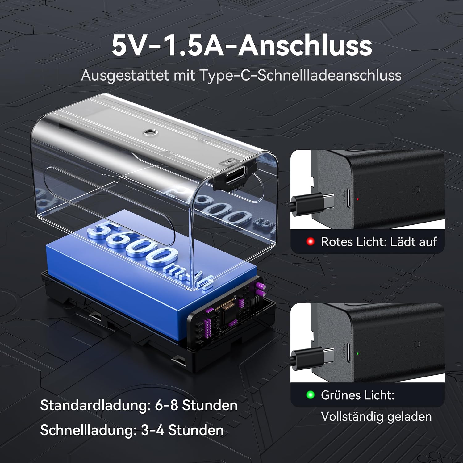Thumbnail 4 de ENEGON NP-F750 Ersatzakkus 5600mAh Doppelpack
