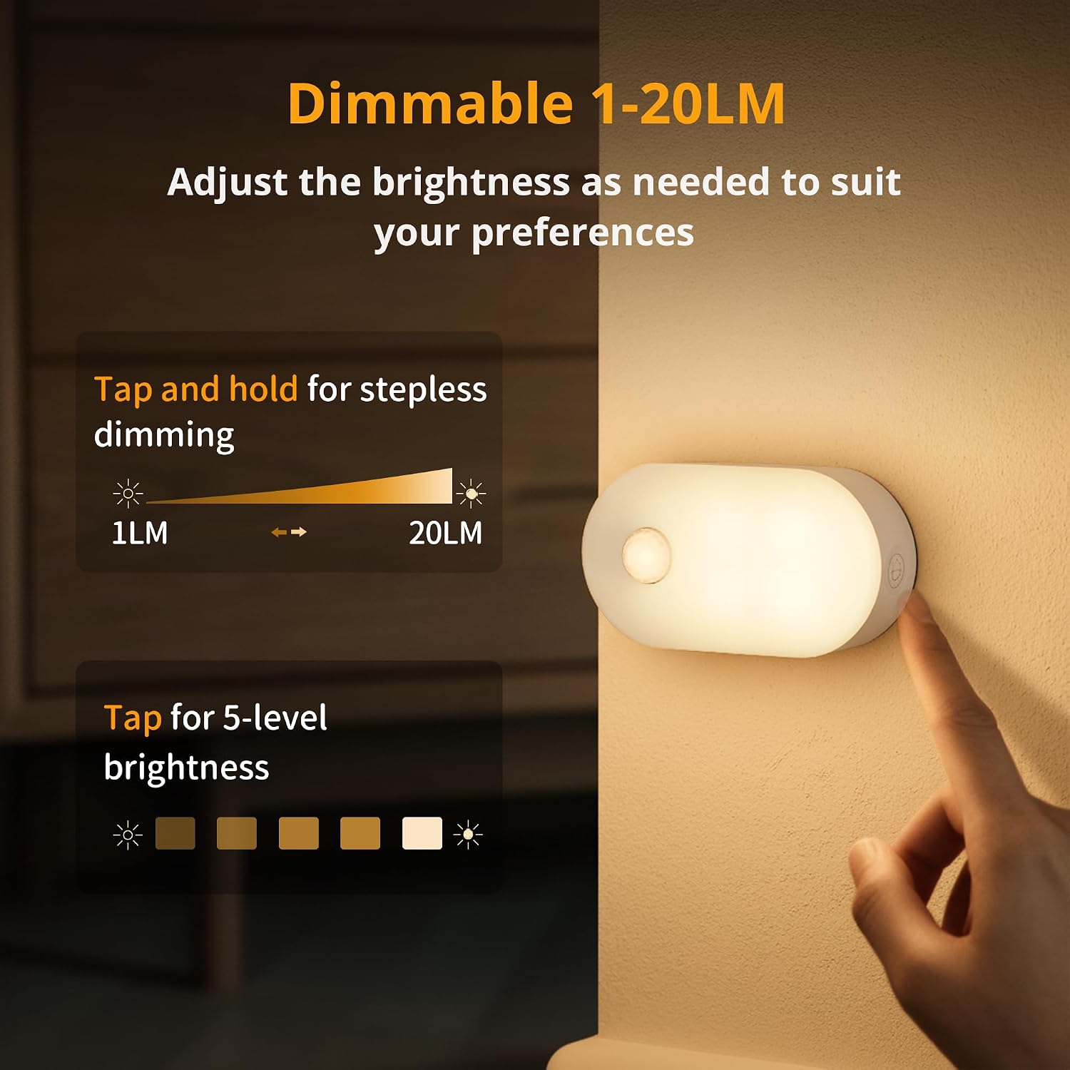 Thumbnail 4 de Lyridz Motion Sensor Night Light 2-pack 🌙