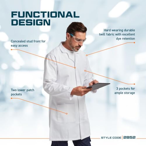 Detalle 1 de Portwest lab coat Kingsmill polycotton