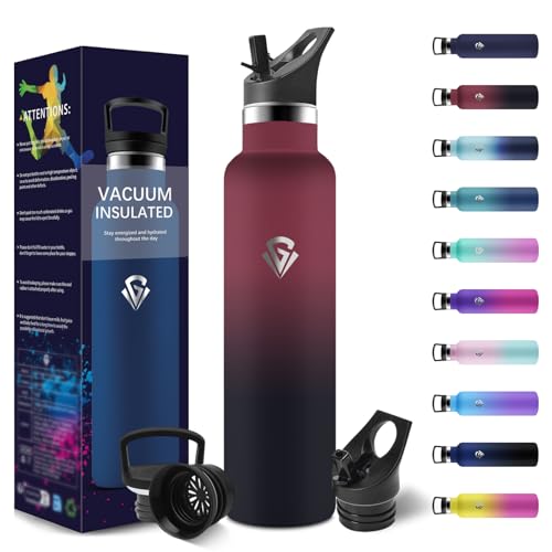 Detalle de HoneyHolly Botella Agua Acero Inoxidable 1 L termo para deporte 🚰