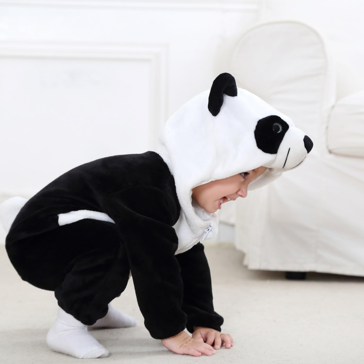 Detalle 2 de Baby hooded romper flannel 3-36 months