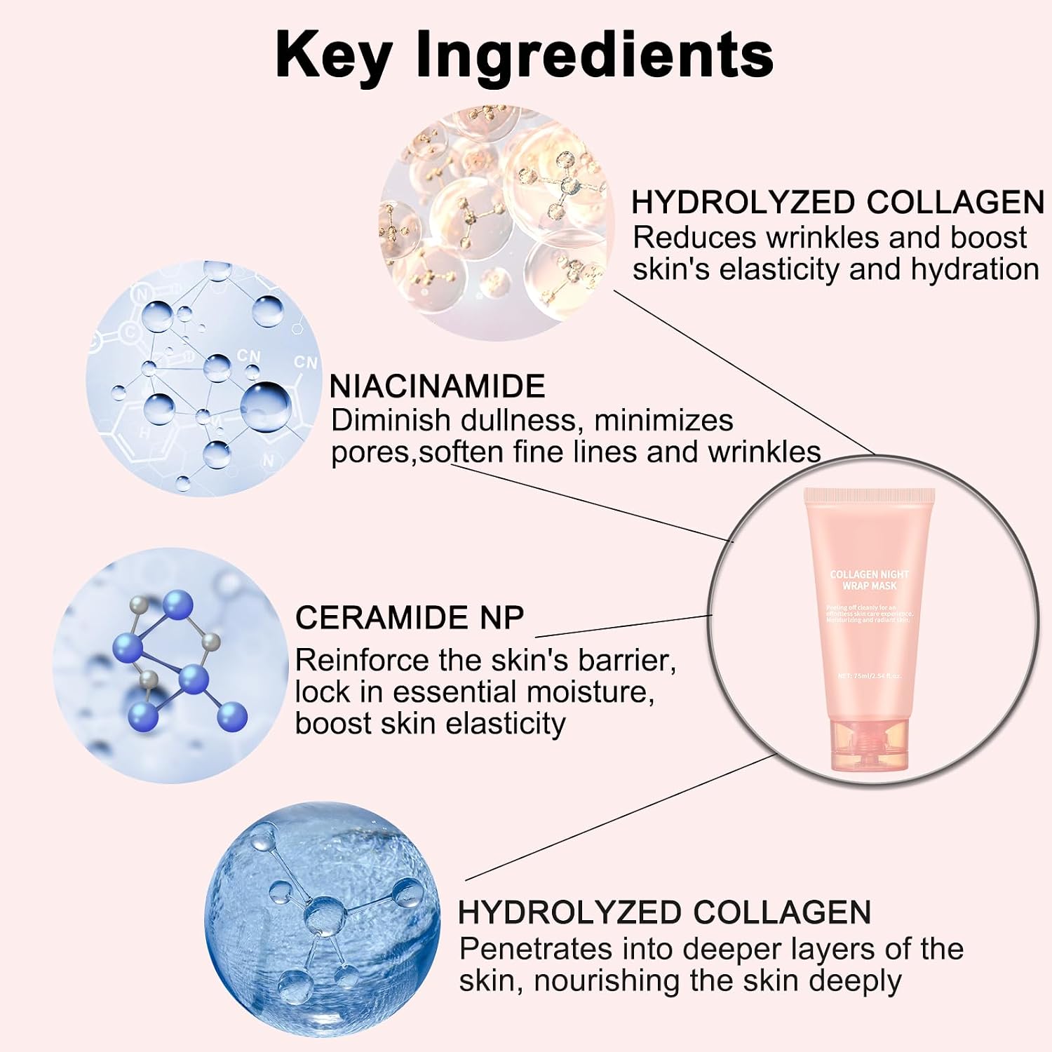 Thumbnail 4 de Collagen overnight face mask 2.54 fl. oz.
