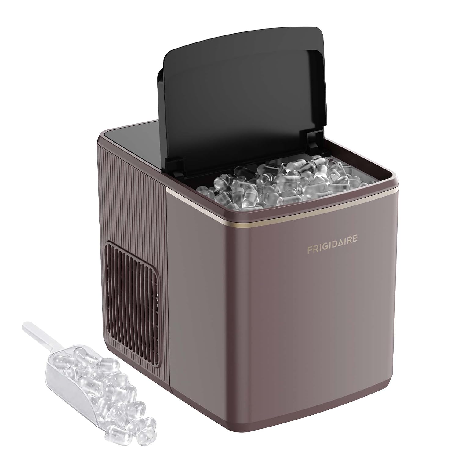 Detalle de Frigidaire EFIC0513MAUVE Countertop Ice Maker with Bullet Ice and Touch Display