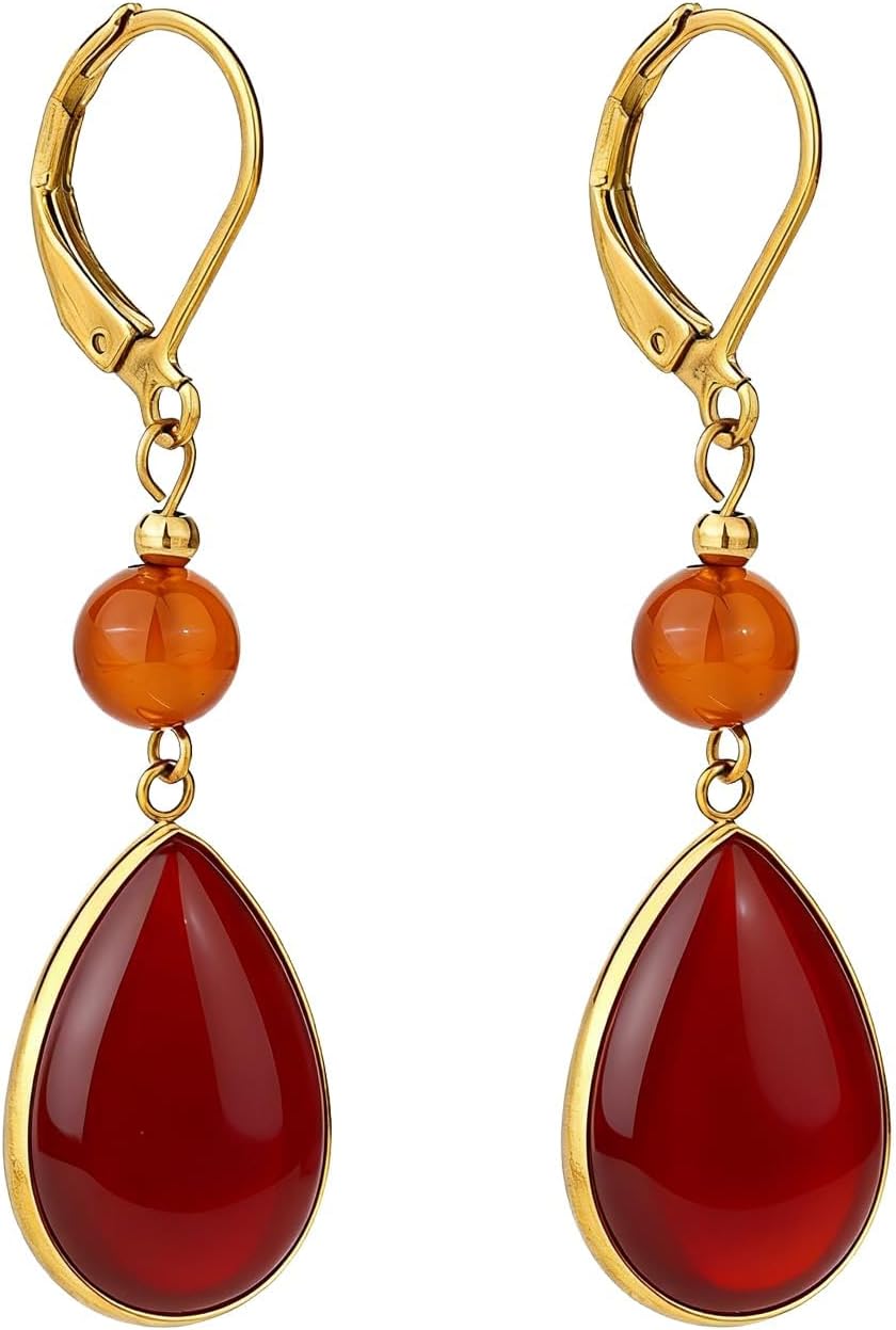 Detalle de TaYolnFaSo Teardrop Earrings, 18k Gold-Plated