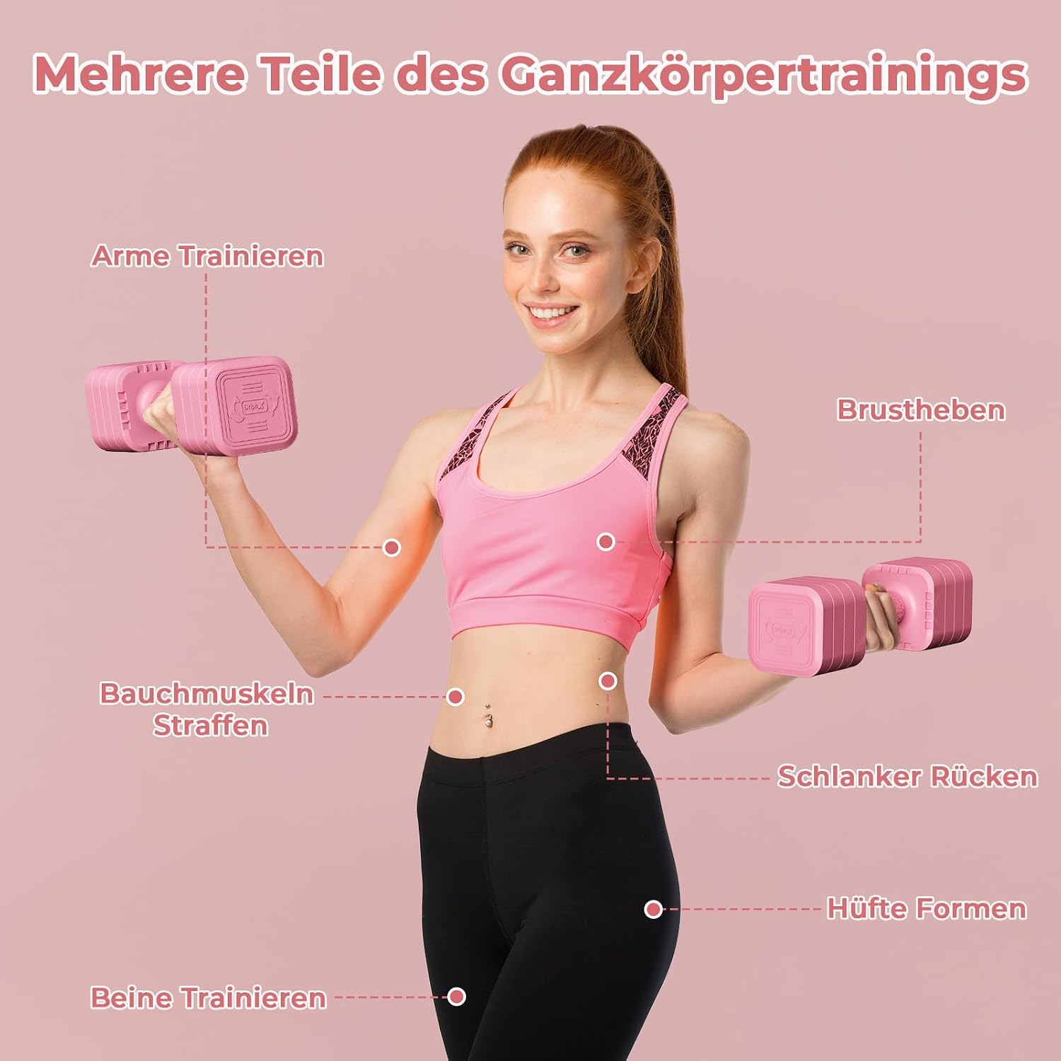 Thumbnail 6 de Dripex Verstellbare Hantel-Set 5 kg/2,5 kg 1 Paar đź’Ş