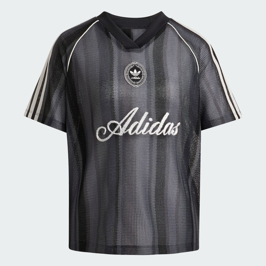 Detalle 2 de Camiseta de gran tamaño Summer Glow de adidas Originals en negro