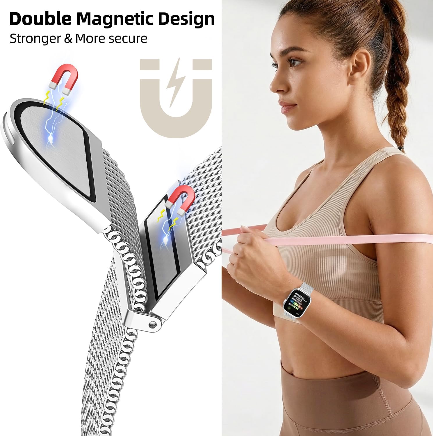 Detalle 2 de Higgs Strap Magnetic Metal Band 49mm