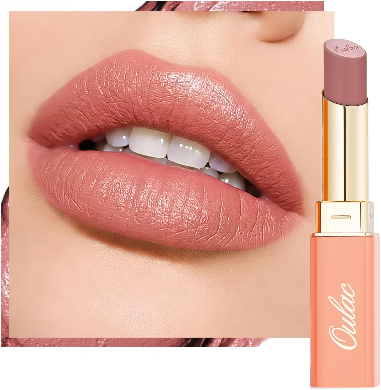 Oulac Rosa Opaco Rossetto Colore Intenso – Pink Idratante, 4 g (SG06 Babe)