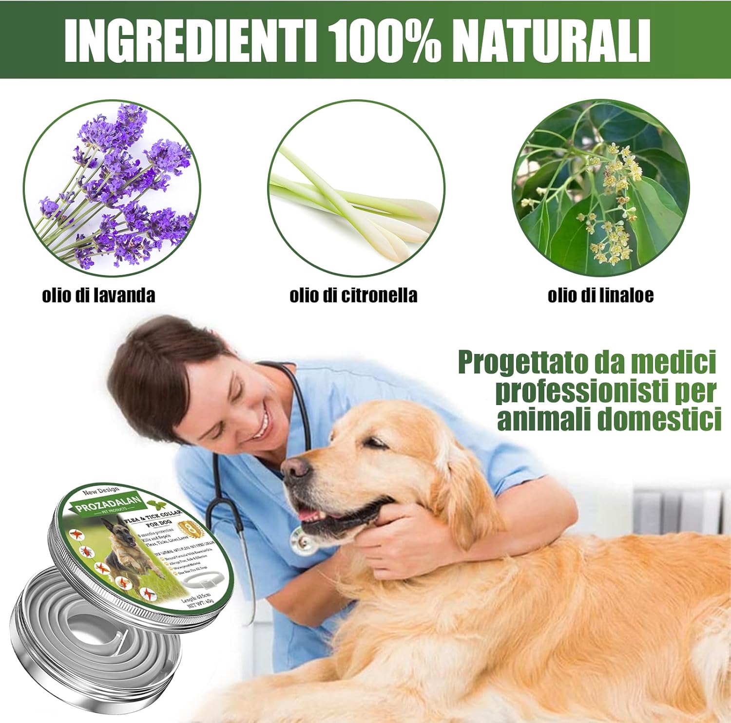 Thumbnail 2 de Collare antipulci e zecche regolabile 63 cm, 8 mesi di protezione