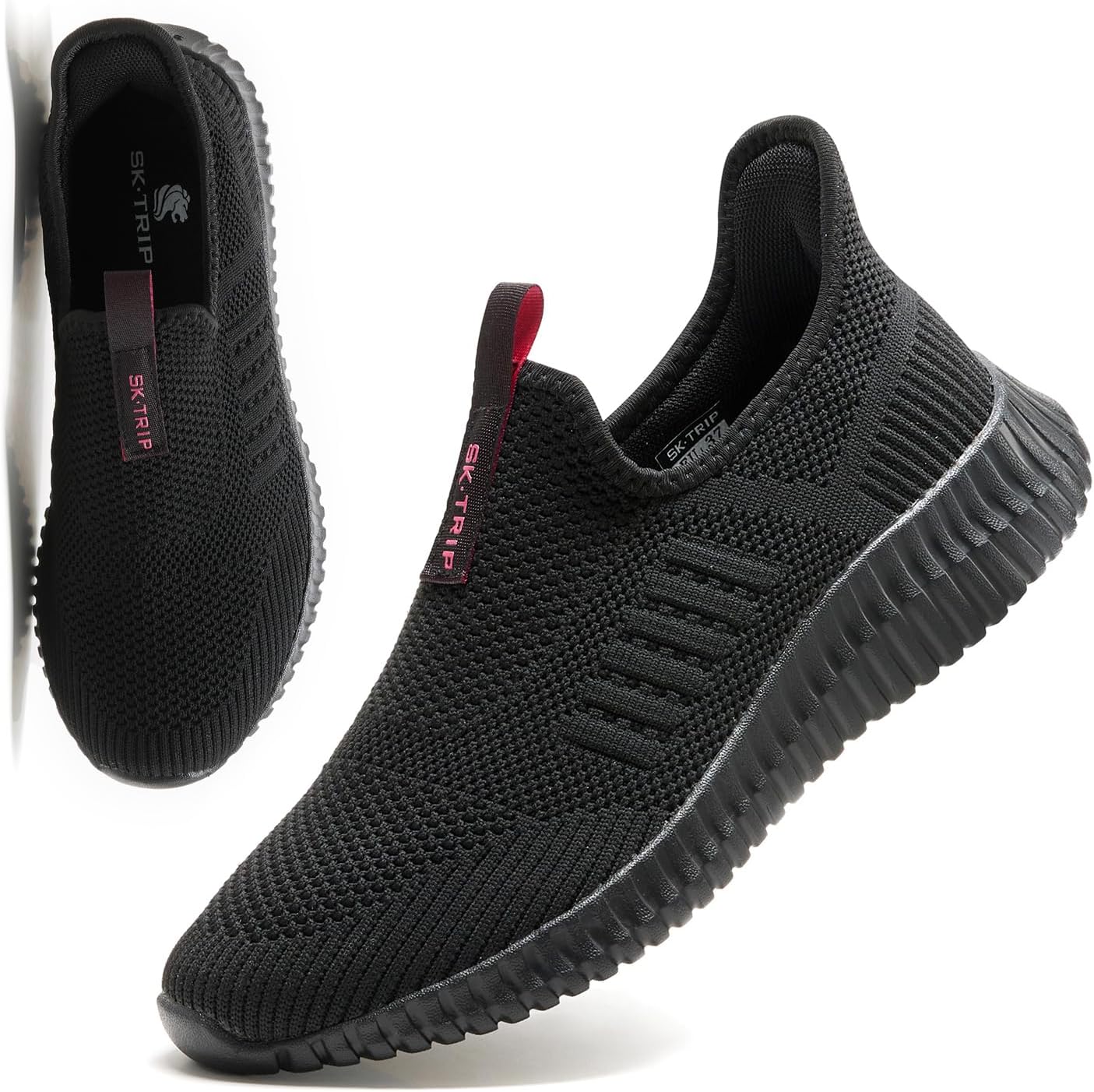 Detalle de SK·TRIP Women’s Lightweight Breathable Walking Shoes (Flying Woven Mesh Upper)
