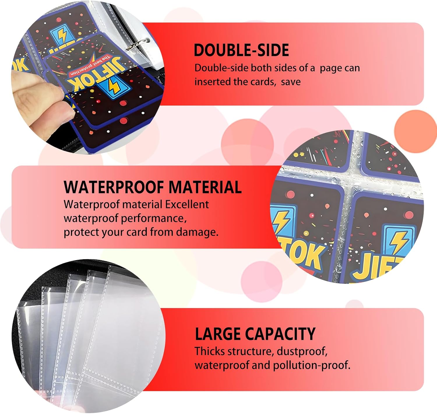 Detalle 2 de Trading Card Binder, 9-Pocket Pages